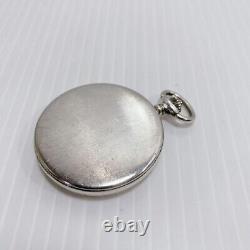 Watex Pocket Watch Quartz Vintage Sterling Silver 925 Full Hunter Swiss