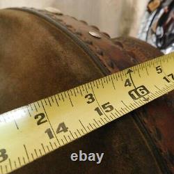 Western Show Saddle Vintage Broken Horn with Sterling Silver NEW LOWER PRICE