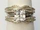 White Vintage Style Ring For Women 925 Sterling Silver Full Studded Jewelry