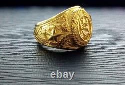 Without Stone Texas A&M University Class Aggie Ring 14K Yellow Gold Finish