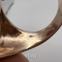 Women Jewelry Ring Vintage Sterling Silver 925 Fashion White Opal Stone Size 7