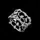 1.31 Ct Rond Découpe Diamant Simulated Feuille Bande De Mariage Anneau 925 Argent Sterling