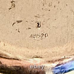 ASSIETTE À BONBONS/NOIX EN ARGENT STERLING VINTAGE TOWLE, 6 FLÛTES, 117 gr, ÉTAT ACCEPTABLE