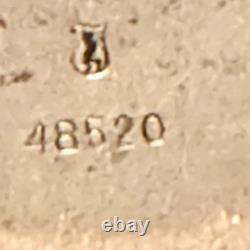 ASSIETTE À BONBONS/NOIX EN ARGENT STERLING VINTAGE TOWLE, 6 FLÛTES, 117 gr, ÉTAT ACCEPTABLE