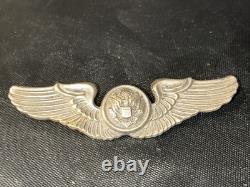 Ailes de l'équipage de l'armée de l'air USAAF de la Seconde Guerre mondiale en argent sterling vintage original