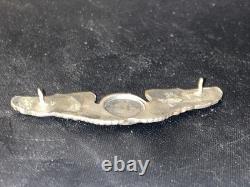 Ailes de l'équipage de l'armée de l'air USAAF de la Seconde Guerre mondiale en argent sterling vintage original