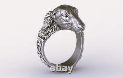 Anneau de chien Borzoi, Afghan Hound Vintage, Borzoi, Saluki, Argent Sterling 925
