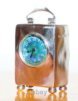 Argent Sterling Enamel Liberty's London Archibald Knox Miniature Carrier Horloge