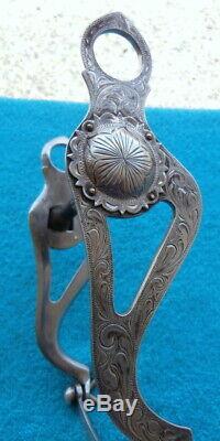 Argent Vintage Gravé Sterling Fer Bouche Horse Show Bit