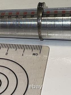 BAGUE VINTAGE EN ARGENT STERLING AVEC PIERRES NOIRES - TAILLE 8 - ÉTERNITÉ 3/4