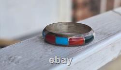 BAGUES STERLING SILVER NAVAJO ZUNI VINTAGE (Lire la description)