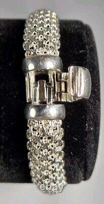 BRACELET VINTAGE EN ARGENT STERLING OTC 10,2 mm X 1,3 mm 19,9 g Peut convenir à 6 1/2