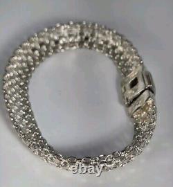 BRACELET VINTAGE EN ARGENT STERLING OTC 10,2 mm X 1,3 mm 19,9 g Peut convenir à 6 1/2