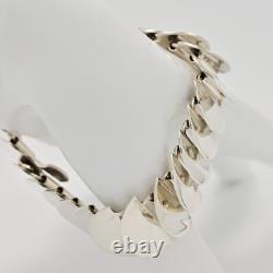 BRACELET VINTAGE ORIGINAL EN ARGENT STERLING DE L'HÉRITAGE GEORG JENSEN STYLE ASTRID FOG