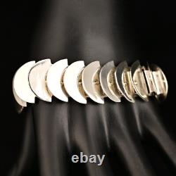 BRACELET VINTAGE ORIGINAL EN ARGENT STERLING DE L'HÉRITAGE GEORG JENSEN STYLE ASTRID FOG