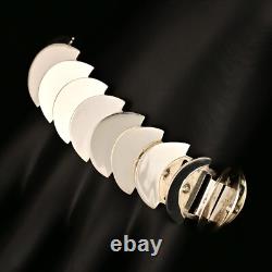 BRACELET VINTAGE ORIGINAL EN ARGENT STERLING DE L'HÉRITAGE GEORG JENSEN STYLE ASTRID FOG