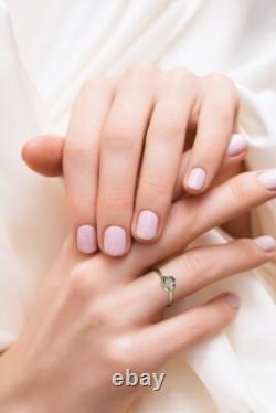 Bague de fiançailles en moissanite floral, bague de mariage florale, bague pour femmes