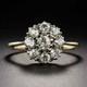 Bague De Mariage En Diamant Blanc De 3,60 Ct Style Vintage Art Déco En Or Jaune 14k Fn