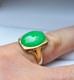 Bague De Mariage Vintage Pour Homme 2,6 Ct En Jade Vert Naturel Ovale En Argent Sterling 925