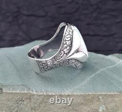 Bague en argent sterling 925 avec pierre opale, bijou pour homme fait main, cadeau vintage