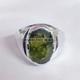 Bague En Argent Sterling 925 Avec Taille Ovale De P&eacute;ridot Vif Pour Homme #a59