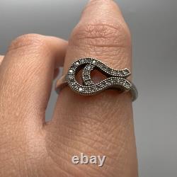 Bague en argent sterling 925 vintage rare, bijou de mode pour femmes