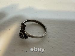 Bague en argent sterling rose James Avery, vintage retirée, taille 6