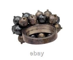 Bague en charme à perles en argent sterling vintage 950 argent