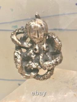 Bague vintage en argent sterling en forme de pieuvre taille 6 pour femmes et hommes