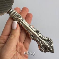 Belle spatule à gâteau en argent sterling 925 avec manche de collection vintage