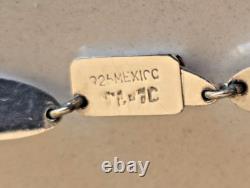 Bijoux Vintage en Argent Sterling 925 avec Pierres de Œil de Tigre Texco