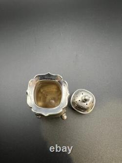 Birmingham 1953 Poivrière Vintage en Argent Sterling par William Suckling