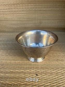 Bol en argent sterling vintage Manchester 803 69 grammes 3,5