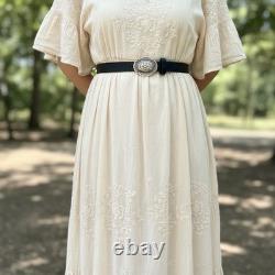 Boucle de ceinture en argent sterling vintage Navajo du sud-ouest signée