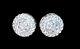 Boucles D'oreilles à Clous En Argent Sterling 925 Avec Incrustation De Diamants De 8 Mm, Signées, Style Vintage