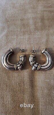 Boucles d'oreilles en argent sterling 925 vintage