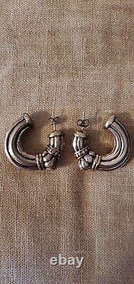 Boucles d'oreilles en argent sterling 925 vintage