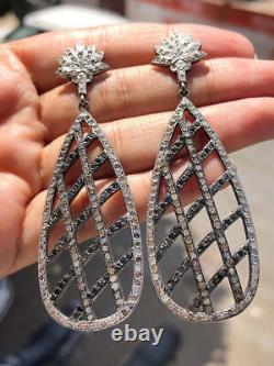 Boucles d'oreilles en argent sterling vintage Collection d'argent rhodié noir antique