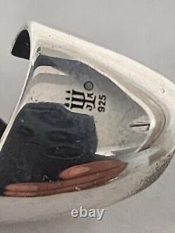 Boucles d'oreilles vintage en argent sterling poli retirées de James Avery, 9,3 grammes