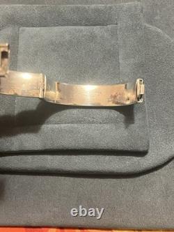 Bracelet Bangle Vintage en Chérubin - Tampon Effacé Mais Testé Argent 31 grammes