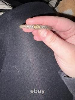 Bracelet Vintage John Hardy Petit Lapin en Argent Sterling et Or 18k