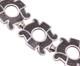 Bracelet Vintage En Argent Sterling 925 Margot De Taxco Incrustation De Pierre Précieuse Bt11081