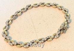 Bracelet Vintage en Argent Sterling (925) pour Femmes, Marqué 925, CZ