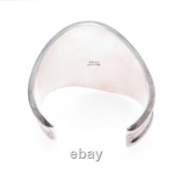 Bracelet ajustable moderne en argent sterling 925 vintage Mexique lourd 54,7 g 6