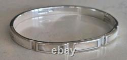 Bracelet/bracelet en argent sterling vintage 950 avec nacre - Cadeau parfait de qualité