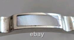 Bracelet/bracelet en argent sterling vintage 950 avec nacre - Cadeau parfait de qualité