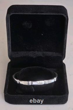 Bracelet/bracelet en argent sterling vintage 950 avec nacre - Cadeau parfait de qualité