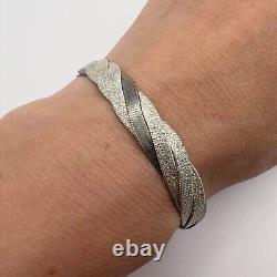 Bracelet de chaîne pour hommes et femmes en argent sterling vintage 925 marqué Italie 12 gr