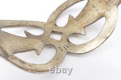 Bracelet de poignet Navajo en argent sterling Naja Tufa Cast 6.25 ITC Vintage BS3065