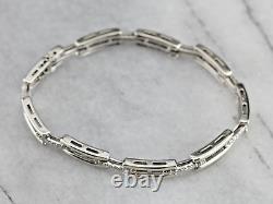 Bracelet de tennis pour dames en argent sterling 925 avec cœur en moissanite vintage de 3 Ct de 7 pouces